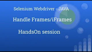 Selenium WebDriver 4 Java Handle Web elements within the iFrames Tutorial