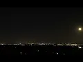 Strawberry Moon at night in North Texas
