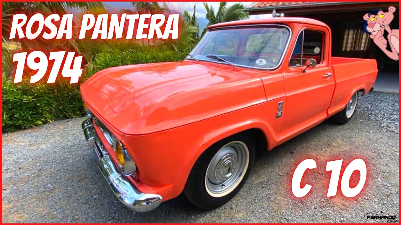 CHEVROLET C10 1974 "ROSA PANTERA PLACA PRETA 100% ORIGINAL"  UMA DAS C10 MAIS LINDAS QUE EU JÁ VI!