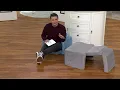 Huddle Junior Kids 2-in-1 Foam Flip-Out Couch on QVC