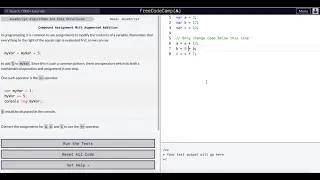 Compound Assignment with Augmented Addition
