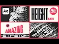 Variable Font Kinetic Type Animation After Effects Tutorial