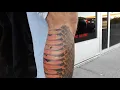 Snake Skin Leg Sleeve Tattoo