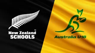 LIVE: NZ Schools v Australia Under 18 (2026)