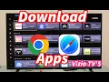 Vizio Smart TV S How To Use Google Browser Download Apps