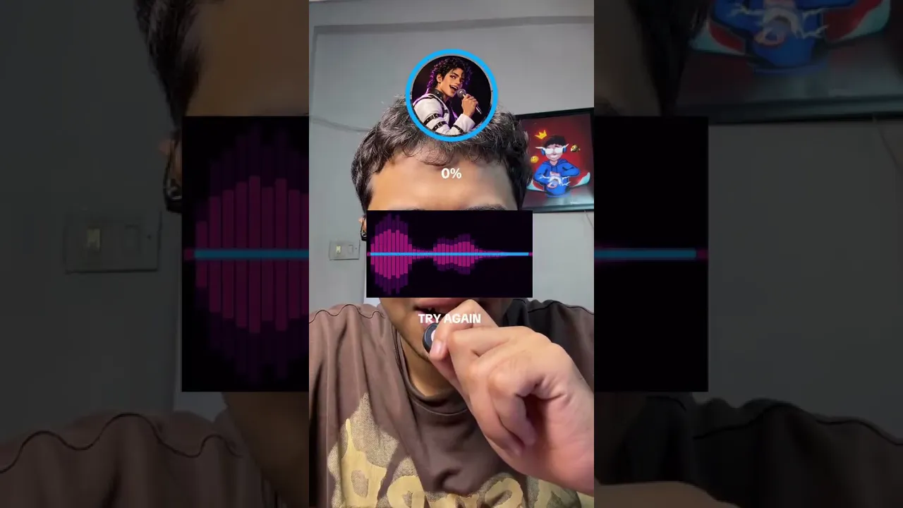 قلد صوت مايكل جاكسون😂