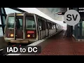 Riding WMATA Metrorail Silver Line Washington Dulles International Airport IAD to Washington DC