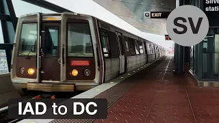 Riding WMATA Metrorail Silver Line Washington Dulles International Airport IAD to Washington DC