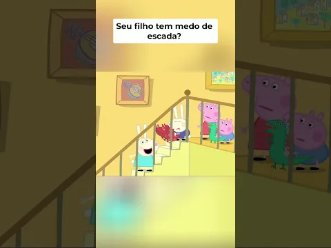 Peppa Pig em Português: A escada assustadora 🐷 #peppapig #familia #shorts