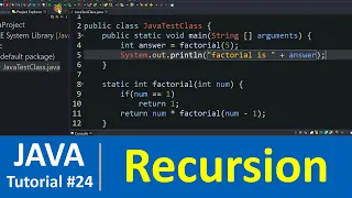 Java Tutorial - Recursion Example in Java Programming Factorial