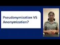 Pseudonymization vs Anonymization Key Differences Explained