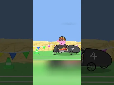 O que aconteceu com o kart da Mamãe Pig? Um desastre hilário! 🏎️💨