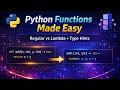Python Functions Explained Regular Lambda Type Hints Data Science Course 6