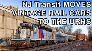 NJ Transit Moves Vintage Rail Cars To The URHS