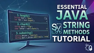 Essential Java String Methods Tutorial length charAt substring EP-8