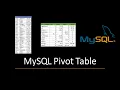 How to Create Pivot Tables in MySQL - EASY