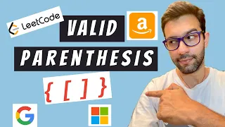 Amazon Coding Interview Question Valid Parenthesis LeetCode