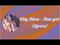 Download Lagu Olly Murs - That girl (Lyrics) - DJ CHEN remix