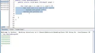 Java Level 1 Using Dr Java Lesson 18 Nested Loops