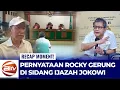 Keras! Rocky Gerung Sentil Penegakan Hukum di Sidang Ijazah Jokowi