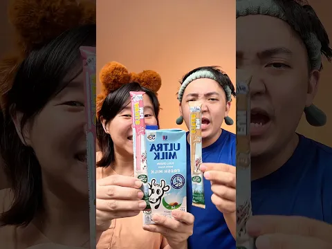 Sedotan ajaib dan susu vanila‼️🥛🍓😍 #asmr #mukbang #minuman #hiburan #drink #videolucu #milk