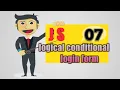 07 JavaScript Tutorial Logical conditional Login Form in JavaScript