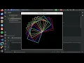 Square Spirograph Design Using Python Turtle Graphics Library Python Turtle Project