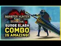 Monster Hunter Rise Sunbreak - Great Sword s Surge Slash Combo is AMAZING