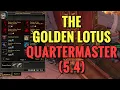 The Golden Lotus Quartermaster Jaluu The Generous Location 5 4 PATCH NEW LOCATION WoW MOP