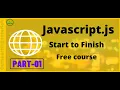 JavaScript full basic to advance course in bangla tutorials 2020 variable class part 01