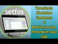 Perovskite Solar Cell Simulation using SETFOS Software