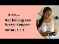 Lagu Het belang van tussenkoppen voor blinden en slechtzienden - WCAG 1.3.1 - Digitaal Toegankelijk