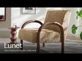 Lunet Faux Shearling Accent Armchair