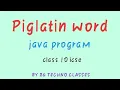 Class 10 icse piglatin word java program