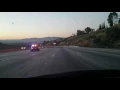 Cop swerves side to side to shut down 6-lane highway