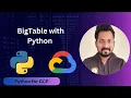 BigTable with Python Ingest timeseries data in BigTable using Python
