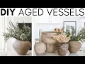 DIY AGED VESSELS THRIFT FLIP FAUX ANTIQUE EFFECT