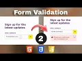 How to make Sign up Form Validation using HTML CSS JavaScript Part - 2 Developer Dude