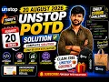 Unstop POTD Solution 20 August 2026 Complete Solution Claim FREE Unstop Goodies