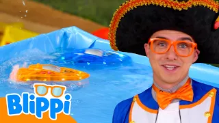 Float Like a Boat 🛥️ Blippi Vehicles | Learning Videos for Kids
