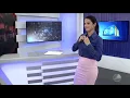 Olga A in Blue Blouse Shirt OOPS Moment unbuttons her blouse