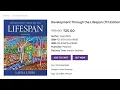 PDF Development Through the Lifespan 7th Edition - Price 25 eBook