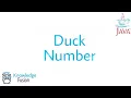 How to check a number is Duck or not using JAVA Programming ICSE