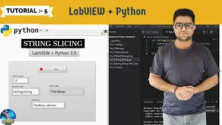 Labview Python Tutorial 5 String Slicing in Python with Labview LabVIEW Python Series