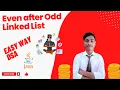 Even after Odd Linked List interview Questions placement java