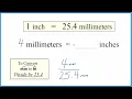 Convert 4 Millimeters to Inches