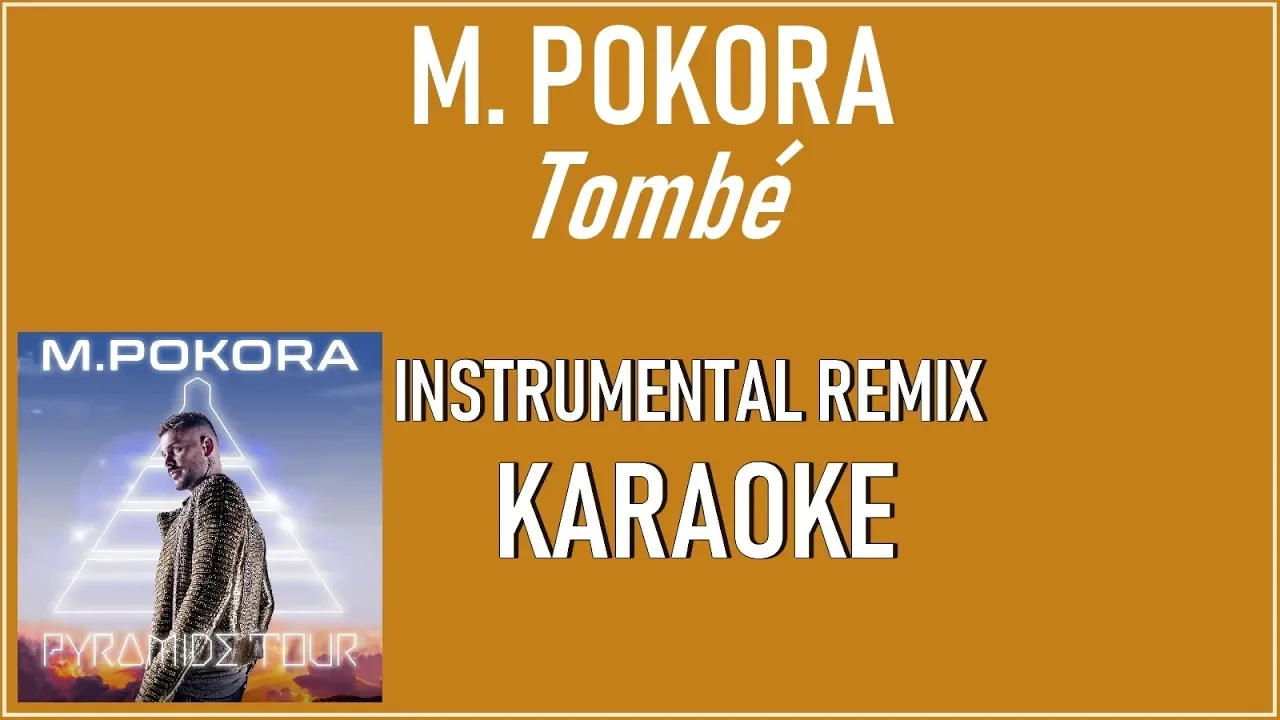 M. Pokora - Tombé karaoke (instrumental Cover)