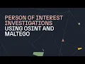 How To Conduct Person of Interest Investigations with Maltego - Tutorial 2024