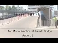 CBP CROWD Control practice at Laredo 2 Bridge