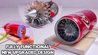 Making a Fully Functional Jet Engine from Soda can | diy Jet Engine | homemade Jet Engine